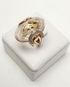 Anel Vivara ouro amarelo 18K
