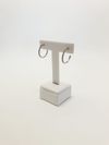 Brinco em ouro branco 18K