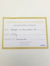 Brinco em ouro branco 18K