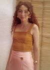 Top Escama Caramelo