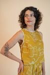 Blusa Tania Piaba Açafrão