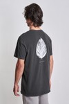 Camiseta Austral Leafs III Preto Old