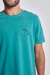 Camiseta Palm Tree Basquiat Verde Verão