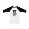Raglan 3/4 Feminina - Darkness Black