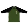 Raglan 3/4 - F** Verde Musgo