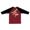 Raglan 3/4 - F** Bordô
