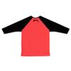 Raglan 3/4 - Never Vermelho Mesclado