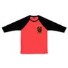 Raglan 3/4 - Never Vermelho Mesclado