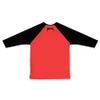 Raglan 3/4 - Never Vermelho Neon