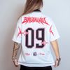 Jersey Oversized - Black Cat White 