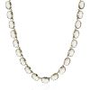 Colar Riviera 18×13 Cristal Jonquil Ouro
