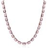 Colar Riviera Anna 14×10 Cristal Light Rosé Ouro