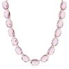 Colar Riviera Anna 18×25 Cristal Light Rosé Ouro
