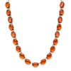 Colar Riviera Anna 18x13 Cristal Smoked Topaz Prata