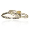 Pulseira Cristal Grafite Azulado (R$ 258,00) /Pulseira Cristal Azul Cinza (R$ 258,00)