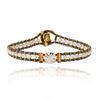 Pulseira Riviera Trio Baguete Smoked&Pérola