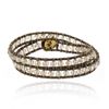 Pulseira 2 Voltas Cristal Greige
