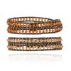 Pulseira 2 Voltas Cristal Coral (R$499,00)/ Pulseira 2 Voltas Cristal Laranja(R$410,00)