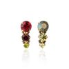 Brinco Trio Ruby&Burgundy&Olivine (R$225)/Brinco Trio Jonquil&Bronze Shade (R$225)