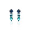 Brinco Trio Gota Indicolite