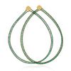 Colar Riviera Jade Verde Berilo (R$638)/ Colar Riviera Cristal Palace Green (R$550)