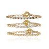 Pulseira Riviera Black Diamond (R$320) /  Pulseira Riviera Cristal (R$336) / Pulseira Riviera Perolinha (R$320)