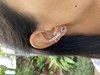 Earcuff Topázio e Diamantes (Pressão)