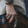 Chaveiro SNAP HOOK - Tan/Old Gold