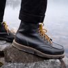 Bota Moc Toe Wild Cat Black Boots - Preta