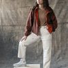 Fleece DOUBLE - MARROM/TELHA