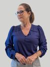 Blusa Viscose Plana Botoes
