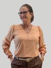Blusa Viscose Plana Botoes