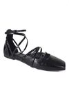 SAPATILHA BICO QUADRADO PRETO