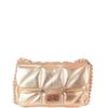 BOLSA ZOEY TIRACOLO COURO OURO
