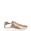 TENIS COURO METALIZADO OURO