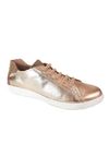 TENIS COURO METALIZADO OURO