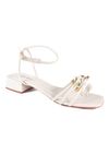 SANDALIA SALTO BAIXO OFF WHITE