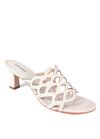 SANDALIA SALTO BAIXO OFF WHITE
