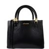 BOLSA SILVIA M TOTE COURO PRETO