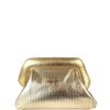 BOLSA AURORA CLUTCH COURO OURO
