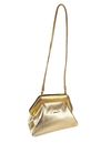 BOLSA AURORA CLUTCH COURO OURO