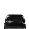 BOLSA AURORA CLUTCH COURO PRETO