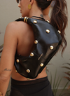 BOLSA LORENA TIRACOLO COURO PRETO
