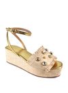 SANDALIA PLATAFORMA OURO