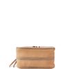 NECESSAIRE COURO TAUPE
