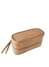 NECESSAIRE COURO TAUPE
