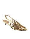 SANDALIA SLINGBACK OURO