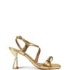 SANDALIA SALTO ALTO OURO