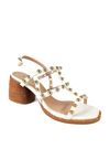 SANDALIA SALTO MEDIO OFF WHITE