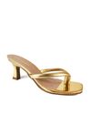 SANDALIA SALTO BAIXO OURO